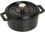 Staub La Cocotte Mini Cocotte 10 cm, rund, Schwarz, Gusseisen