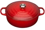 Le Creuset Gourmet-Br&auml;ter Signature 30 cm rund Kirschrot 6,2 L