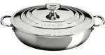 Le Creuset 3-ply Plus Profipfanne unbeschichtet mit Deckel 30
