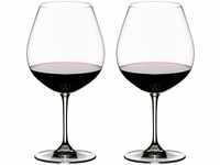 Riedel Vinum Rotweinglas Pinot Noir (Burgunder Rot) 2 Stück 6416/07 Transparent