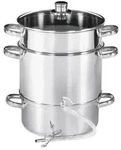 KARL KR&Uuml;GER Entsafter &Oslash; 26 cm 8000 ml silber