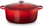 Le Creuset Br&auml;ter Signature rund 34 cm Kirschrot