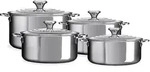 Le Creuset 3-ply PLUS 4-teiliges Kochtopfset Edelstahl