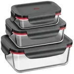 SILIT Multifunktionsschalen-Set, 3-teilig Storio schwarz/rot