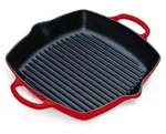 Le Creuset Grillpfanne Signature Quadratisch Hoch 30 cm Kirschrot