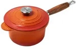 Le Creuset Profitopf mit Holzgriff 18 cm Ofenrot