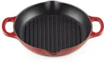 Le Creuset GRILLPLATTE RUND SIG 25 CM OFENROT