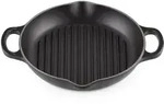 Le Creuset GRILLPLATTE RUND SIG 25 CM SCHWARZ