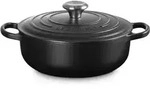 Le Creuset Sauteuse Signature 24 cm Schwarz Matt