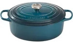Le Creuset BR&Auml;TER OVAL SIG 29 CM DEEP TEAL