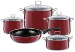 Riess Topfset Emaille-Set 5-tlg. Rosso