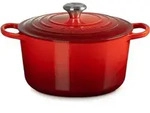 Le Creuset Hoher Br&auml;ter Signature rund 26 cm Kirschrot