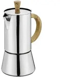 CILIO Espressokocher FIGARO Edelstahl 4T Olive