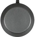 TURK Servierpfanne schmiedeeisern &Oslash;28cm mit gebogenem Stiel und hohem Rand schwarz