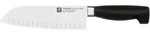 ZWILLING **** VIER STERNE Santoku mit Kullen 18 cm, Kullenschliff