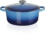 Le Creuset BR&Auml;TER RUND SIGNATURE 26 CM AZURE