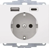 Berker 48047009, Berker Steckdose SCHUKO/USB 48047009