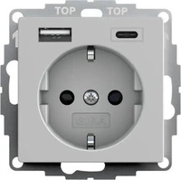 Gira 2459015, Gira Steckdose+USB 2459015