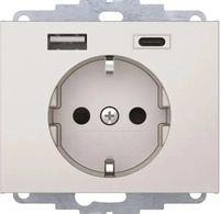 Berker 48047004, Berker Steckdose SCHUKO/USB 48047004