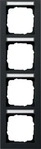 Gira 111409, Gira Abdeckrahmen 4f. sw 111409