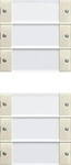 Gira 213601, Gira Wippenset 6-fach cws/gl 213601