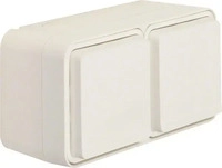 Berker 47843532, Berker SCHUKO-Steckdose 2f pw 47843532