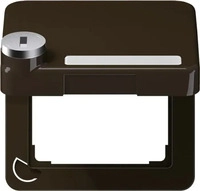 Jung CD590BFKLSLBR, Jung Klappdeckel CD 590 BFKLSL BR