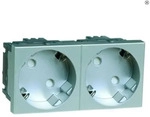 Peha 00516611, Peha SCHUKO-EB-Steckd.2-fachalu D 6212.70 EMS SI WI