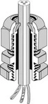 Hensel 3600214, Hensel Anbaustutzen IP65 AKM 50