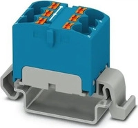 Phoenix Contact 3273660, Phoenix Contact Verteilerblock PTFIX 6X4-NS35A BU,