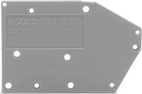 WAGO 742-100, WAGO GmbH & Co. KG Abschlussplatte anrastbar 742-100, Grundpreis: