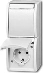 Busch-Jaeger 2CKA002084A0714, Busch-Jaeger Steckdose 2fach senkrecht 20-02 EWN-54