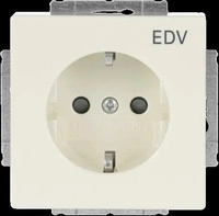 Busch-Jaeger 2CKA002013A5267, Busch-Jaeger Schuko-Steckdose elf/ws 20 EUCKS/DV-82