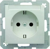 Berker 47508989, Berker SCHUKO-Steckdose pws/gl 47508989