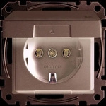 Merten MEG2314-0414, Merten SCHUKO-Steckdose anth MEG2314-0414