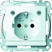 Merten MEG2304-0319, Merten SCHUKO-Steckdose pws/gl MEG2304-0319