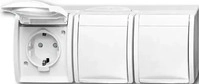 Busch-Jaeger 2CKA002084A0724, Busch-Jaeger Steckdose 2300/3 EBW-54