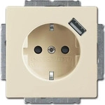 Busch-Jaeger 2CKA002011A6159, Busch-Jaeger Schuko/USB-Steckdose 20 EUCBUSB-82