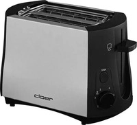 Cloer 3410, Cloer Toaster 3410 sw/metall matt