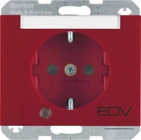 Berker 41107115, Berker SCHUKO-Steckdose rt/gl 41107115