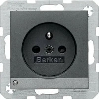 Berker 6765101606, Berker Steckdose anth/sa 6765101606