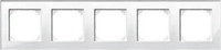 Merten 489519, Merten Rahmen Glas 5f.bril/ws 489519