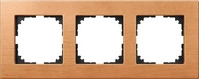 Merten MEG4053-3470, Merten Holzrahmen 3fach Buche MEG4053-3470