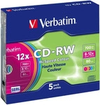 Verbatim 43167, Verbatim CD-RW 80Min/700MB/8-12 43167 (VE5)