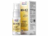 Zein Pharma VITAMIN D3+K2 Spray Pfefferminz-Geschmack 1.000 I.E. 15μg