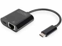 DIGITUS DN-3027, DIGITUS USB-Type-C Gigabit Ethernet Adapter + PD with power delivery