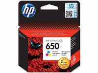 HP CZ102AE#BHK, HP 650 Cyan/Magenta/Gelb Original Ink Advantage Tintenpatrone