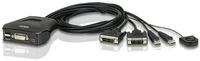 ATEN CS22D, ATEN 2-Port USB DVI-Kabel KVM Switch mit Remote-Port-W&auml;hler (CS22D)