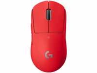 logitech 910-006784, logitech LOGITECH PRO X SUPERLIGHT Wireless Gaming Mouse - RED -