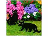 Katzen mit Vogelschreckwirkung, 2er-Set, schwarz